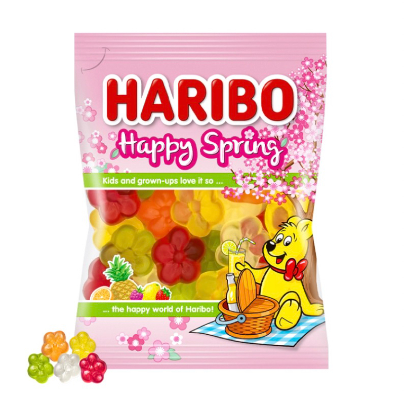 🇰🇷Haribo 哈瑞寶🐻Happy Spring櫻花🌸限定款小熊軟糖80g