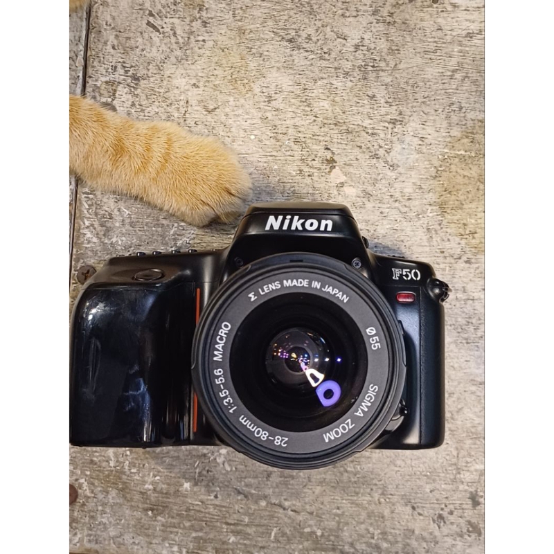 (一機一鏡) nikon f50 單眼相機 sigma 28-80mm f3.5-5.6 自動對焦鏡頭 F接環 底片相機