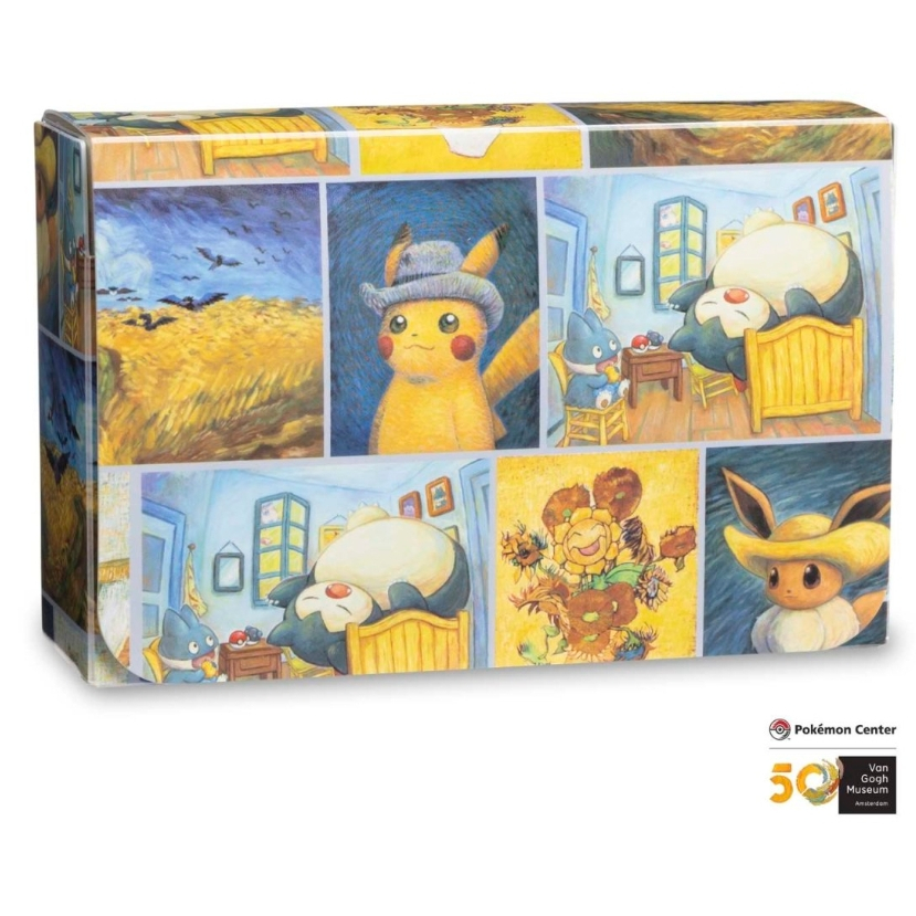 頂溪取😊Van Gogh 梵谷博物館 梵谷 皮卡丘 寶可夢中心 寶可夢 寶可夢卡盒 卡盒 收納盒 磁吸盒 pikachu