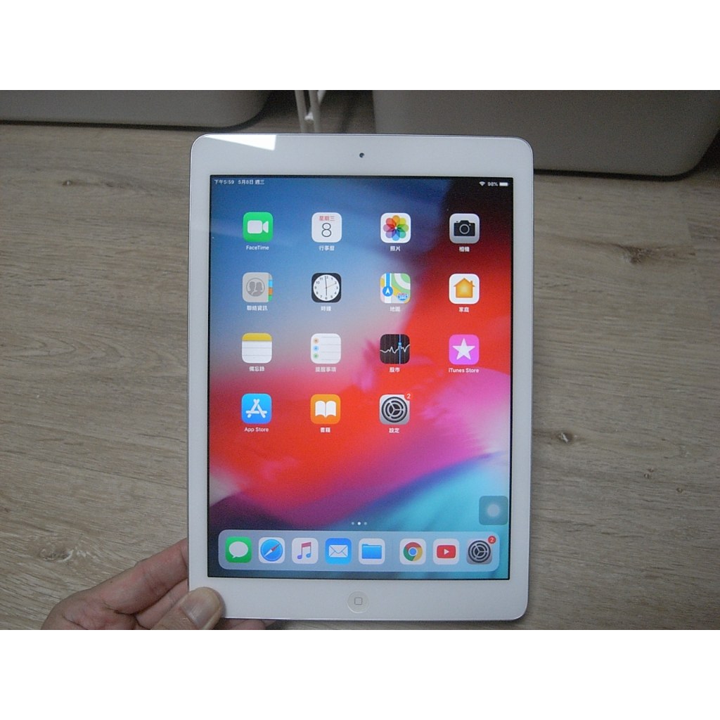二手 公司貨 蘋果 Apple iPad Air 1 16G WiFi 銀 9.7吋 A7晶片 500萬像素 A1474
