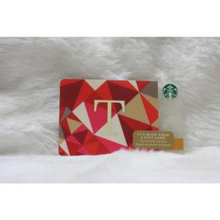 星巴克 STARBUCKS 美國 2014 6103 字母卡 T 星巴克卡 隨行卡 儲值卡 收藏
