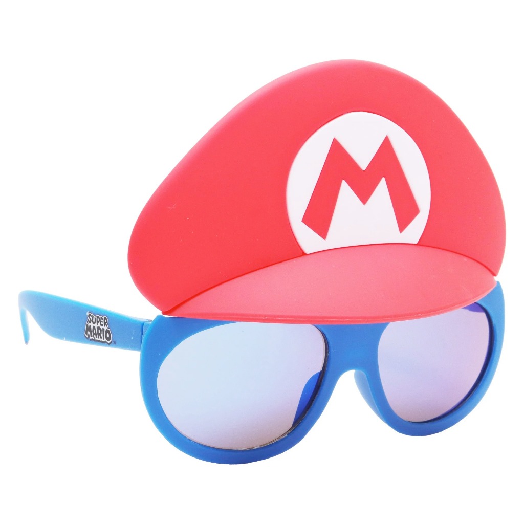 預購3-9y🚀美國正貨🚀美國專櫃  Super Mario 超級瑪利歐 兒童太陽眼鏡 墨鏡 造型眼鏡 萬聖節造型