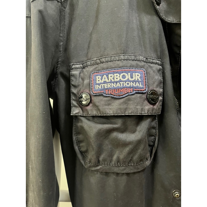 Barbour限定聯名重機品牌TRIUMPH 機車油蠟外套 S號
