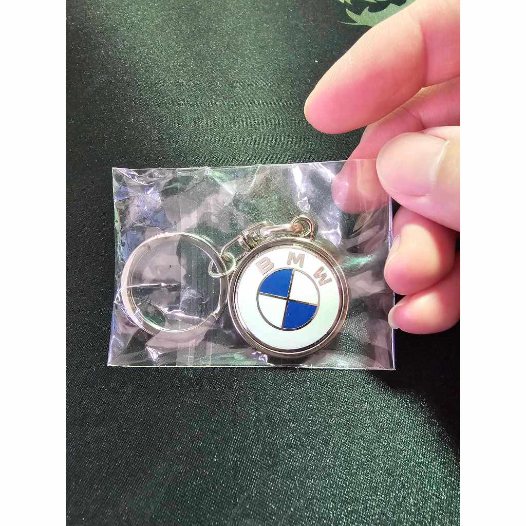 BMW 廠徽 鑰匙圈 白色