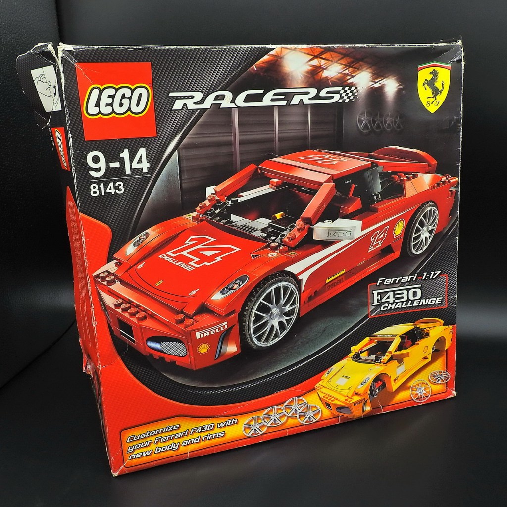 中古品 LEGO RACERS 2007 8143 1:17 FERRARI F430 樂高 法拉利 J173