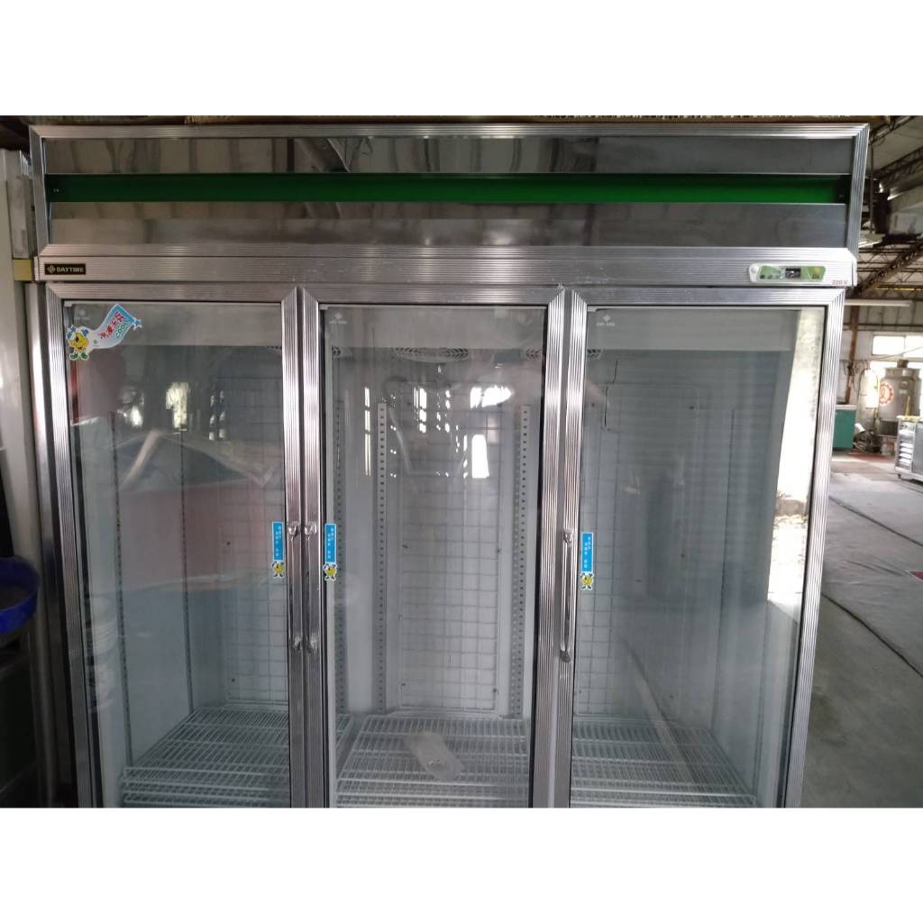 【南台中餐廚設備】二手  8成新（冷凍）三門玻璃冰箱