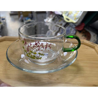 亞美玻璃薰衣草茶杯 咖啡杯 玻璃茶杯