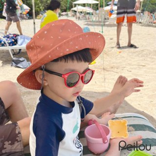 貝柔UPF50+透氣遮陽漁夫帽-字母(兒童) (男女童通用)
