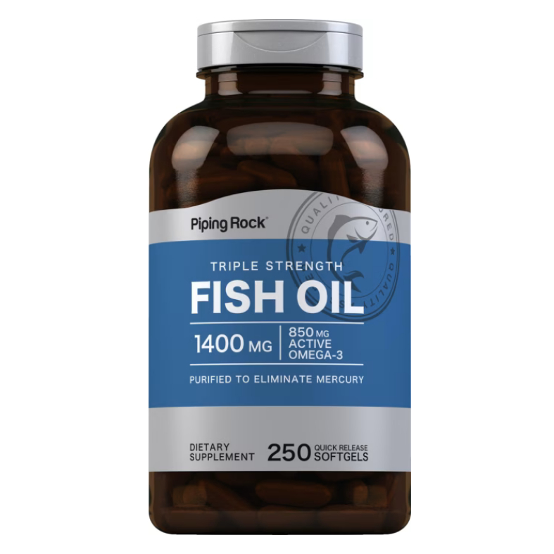 【Piping Rock】免運 omega-3 三倍魚油 Fish Oil DHA/EPA 1400mg 250顆