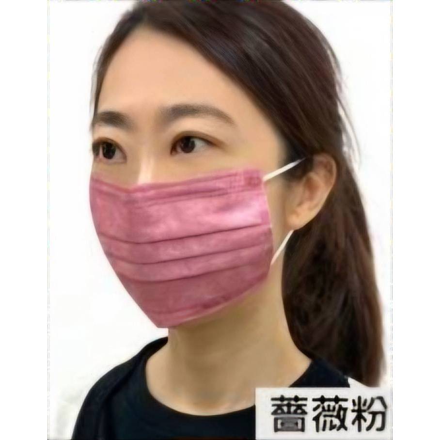 🤘台灣製 舒膚康 薔薇粉  大人醫用平面口罩50入