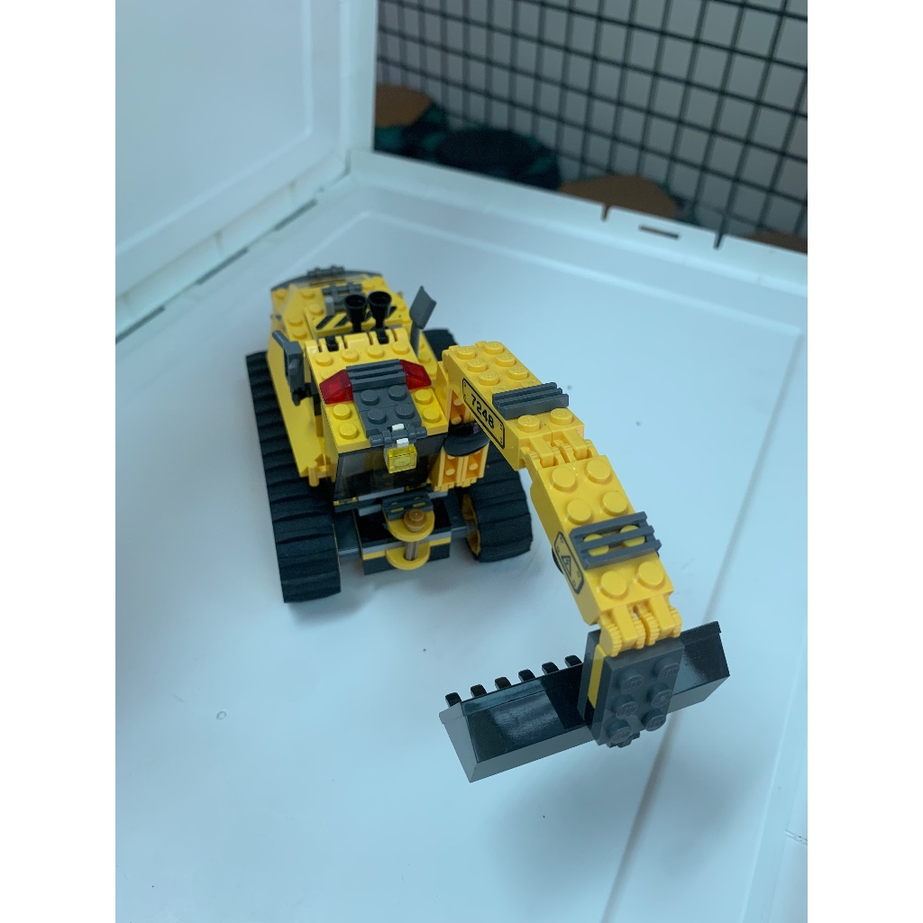 書香門第LEGO 成品出售 黃色挖土機