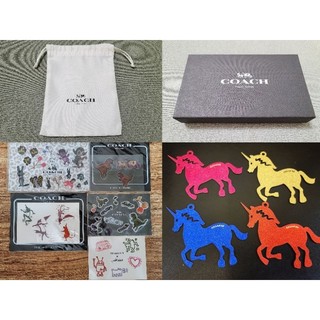 Coach 限量恐龍限量組 恐龍 Rexy 獨角獸 貼紙 紋身貼紙 轉印貼紙 吊牌 胸章 胸針 山茶花 1941