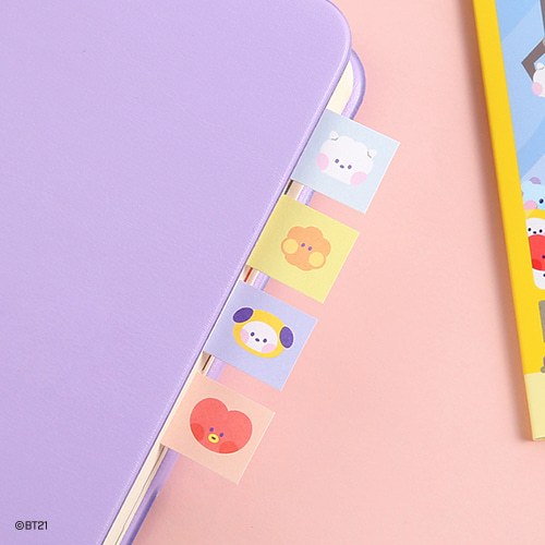 《現貨》 BT21 標籤便利貼 一組每角色各20張 全身款 老虎款 JUNGKOOK 田柾國 JK
