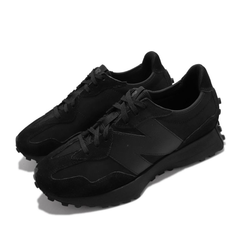 New Balance 327 黑色 NB327黑武士 MS327LX1復古跑鞋 女鞋 麂皮(二手穿一次）