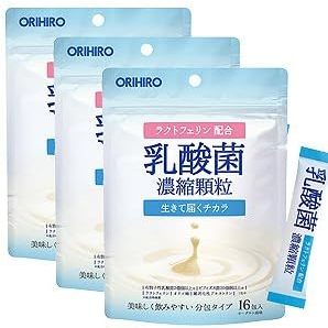 日本直送 ORIHIRO 乳酸菌 比菲德氏菌 乳鐵蛋白 濃縮顆粒 1g*16包 獨立包裝 優格 零食