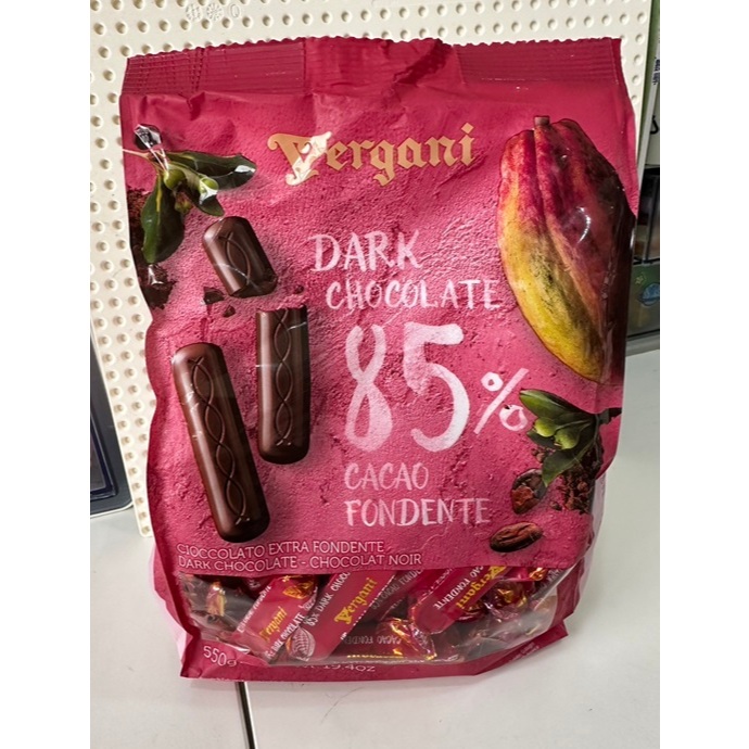 (現貨 costco購) Vergani 85%黑巧克力條 整袋出(效期2025/06/26)