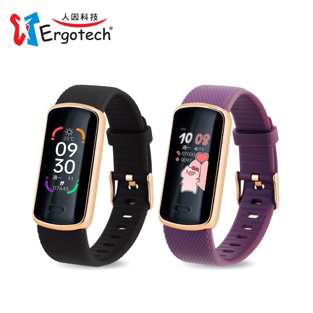 人因科技 ERGOLINK心率血氧監測運動手錶 智慧手環
