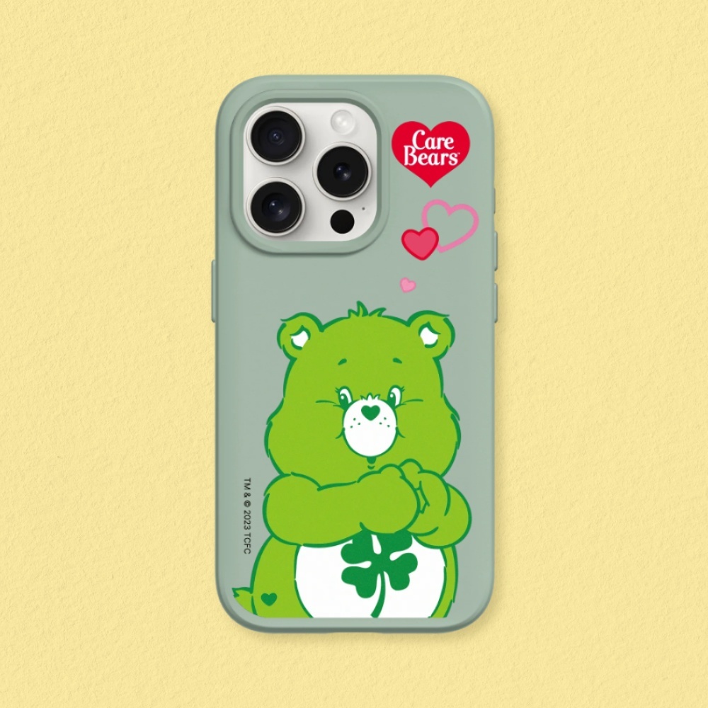 犀牛盾 適用iPhone SolidSuit防摔背蓋手機殼∣Care Bears系列/Good Luck Bear