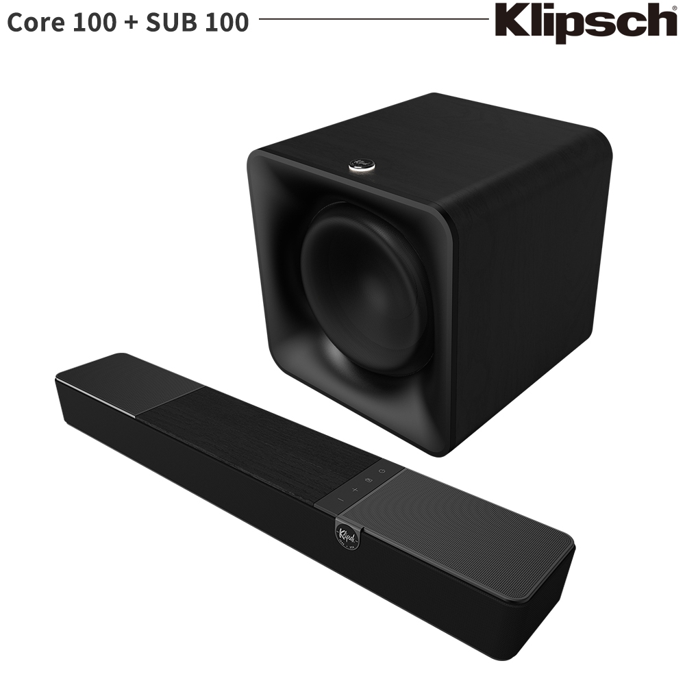 【KLIPSCH 古力奇】Flexus Core 100 Soundbar+SUB 100 主動式超低音喇叭 釪環公司貨