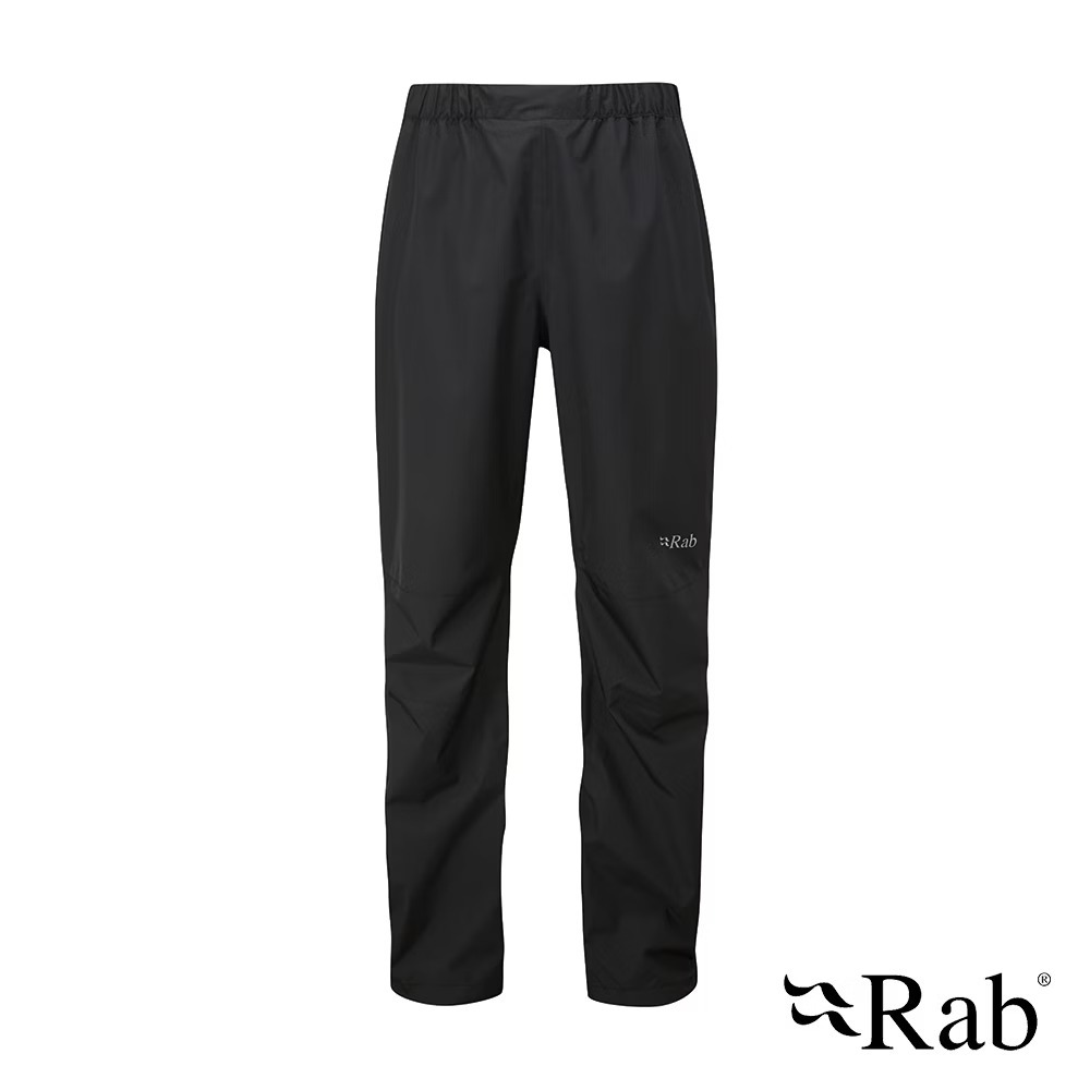 [阿爾卑斯戶外] RAB Downpour Eco Pants 透氣防水長褲 男款 黑色 #QWG84