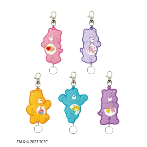 日本代購 ～ Care Bears 彩虹熊 伸縮 鑰匙圈 吊飾 鑰匙