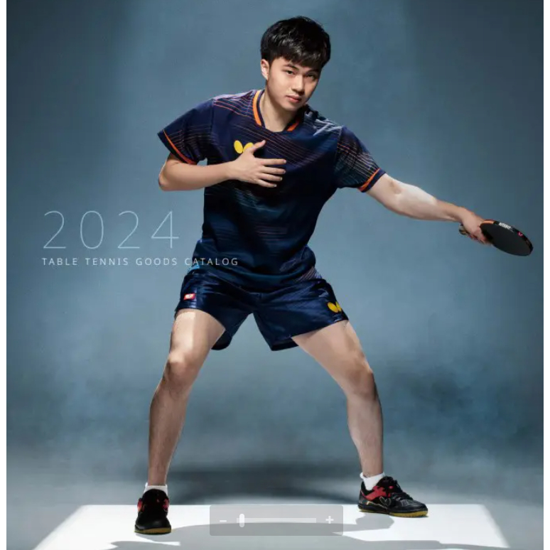 《桌球88》全新日本進口 2024 Butterfly 蝴蝶 選手比賽服 林昀儒 日本製 桌球衣 JTTA 認證 桌球褲