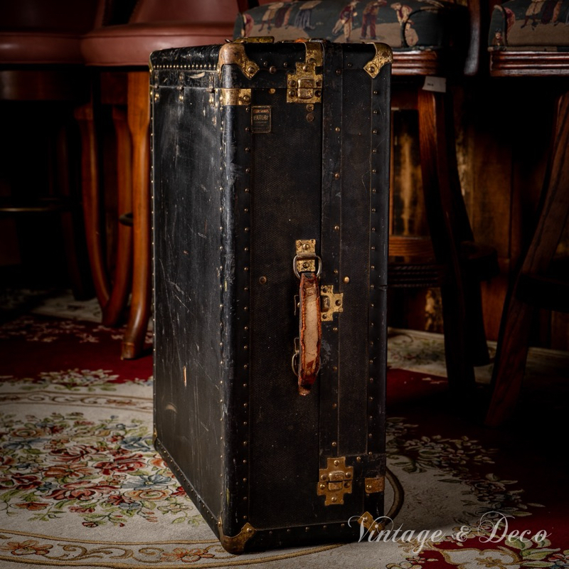 Hartmann Trunk 美國古董老鐵箱 運輸箱 古董行李箱 老箱子 老件 古董 復古 Vintage 擺件 可租借