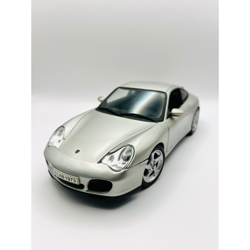 Maisto 1/18 Porsche 911 996 Carrera 4S 銀色 模型車