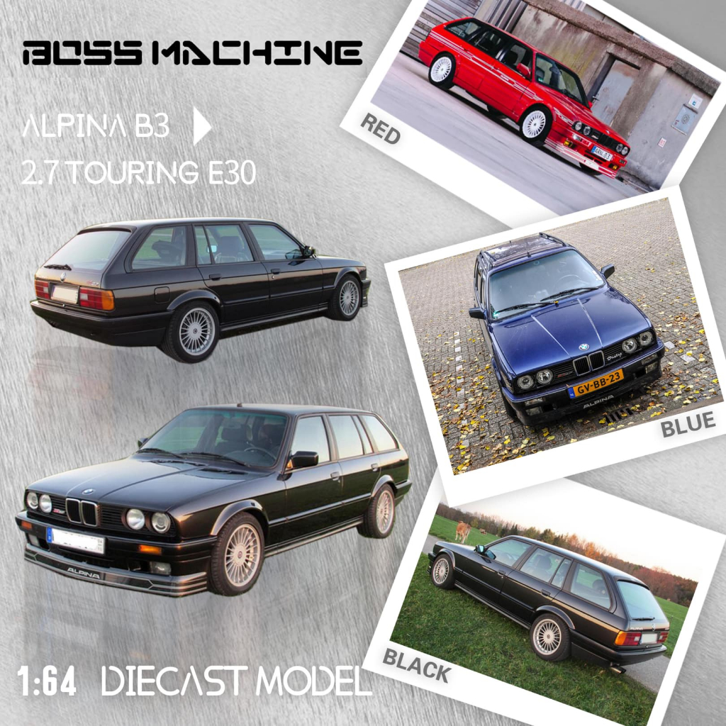 免運 預購24年9月 BOSS MACHINE BMW Alpina B3 2.7 Touring E30