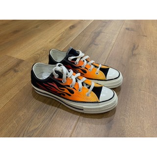全新 Converse Chuck Taylor All Star 70 1970S 黑橘紅 火焰 22cm