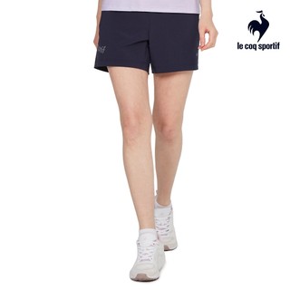 【LE COQ SPORTIF 法國公雞】運動基礎平織運動短褲-女款-丈青色-LWT82881