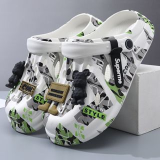 【拖鞋匠】洞洞鞋男 戶外外出拖鞋 防滑止滑拖鞋 包頭拖鞋 洞洞鞋 耐磨休閒拖鞋 居家室內拖鞋 懶人拖 運動拖鞋 拖鞋男