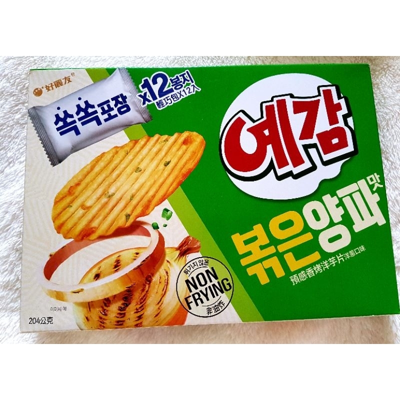 韓國  零食 Korean potatoe chips 好麗友  香烤洋芋片  ～  洋蔥口味  ~  非油炸