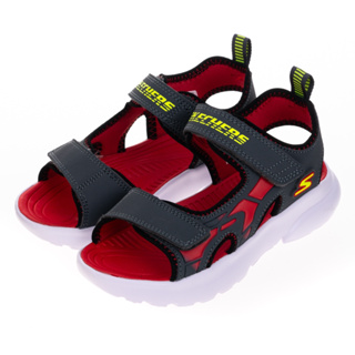【SKECHERS】RAZOR SPLASH 童鞋 涼鞋 拖鞋系列 紅黑- 406513LCCRD