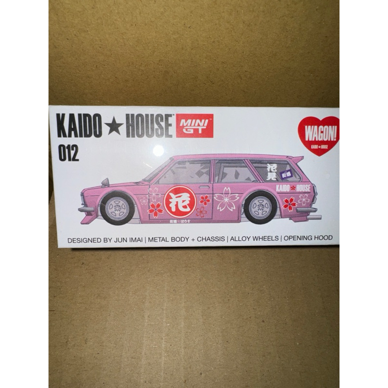 Kaido House x Mini GT 1/64 Datsun 510 Wagon 櫻花 粉色