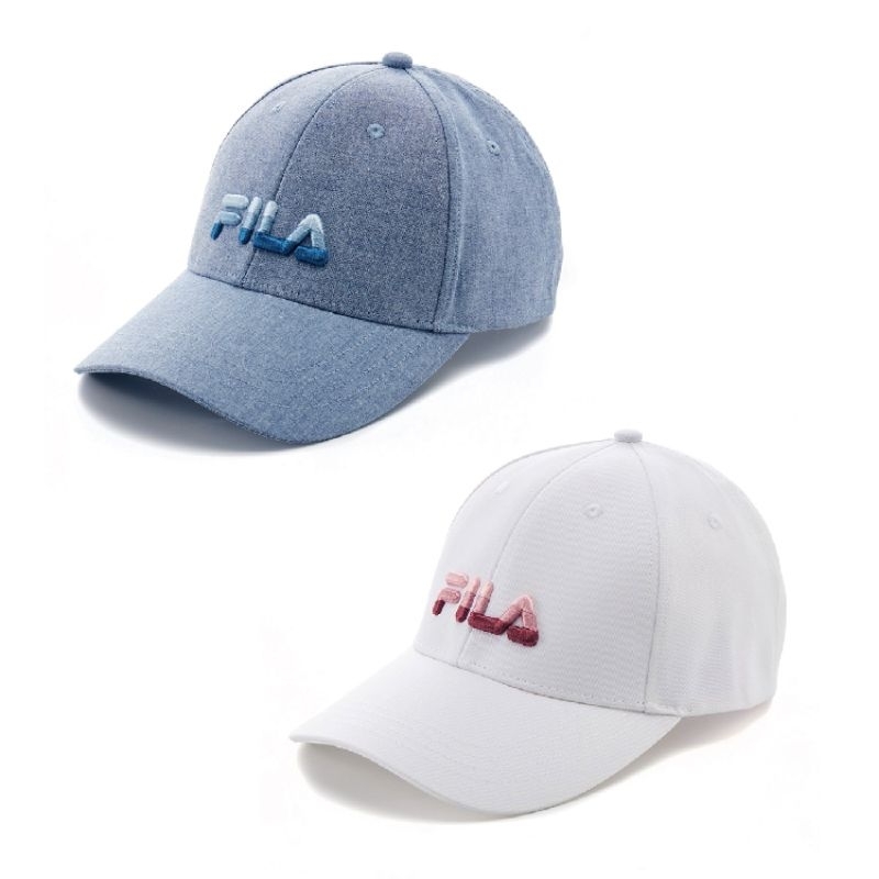 $780💖FILA 經典款六片帽/棒球帽💙藍色🤍白色 / HTY-1001 💖禮物推薦