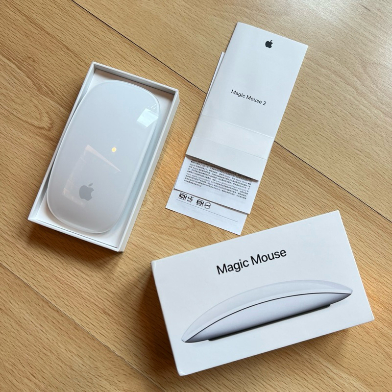 蘋果Apple巧控滑鼠2 Magic Mouse 2白色二手Mac無線藍牙滑鼠(A1657)