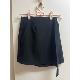 黑色褲裙 一片式造型褲裙