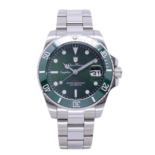 Olym Pianus 奧柏表 綠水鬼豪邁霸氣超強夜光運動型機械腕錶/43mm-綠框-899831.2AG2S