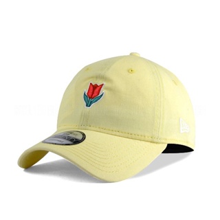 【New Era】鬱金香Logo 鵝黃色 軟版 老帽 9TWENTY 鴨舌帽 穿搭 少量【ANGEL NEW ERA】