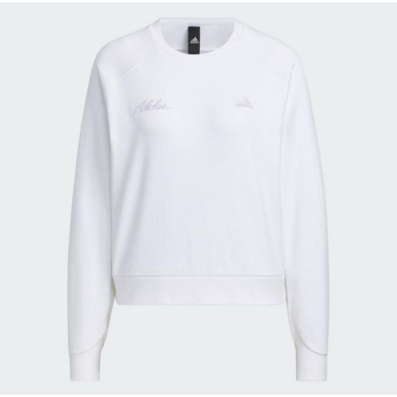 ［全新］Adidas 女生 白色 素色 長袖 衛衣 s