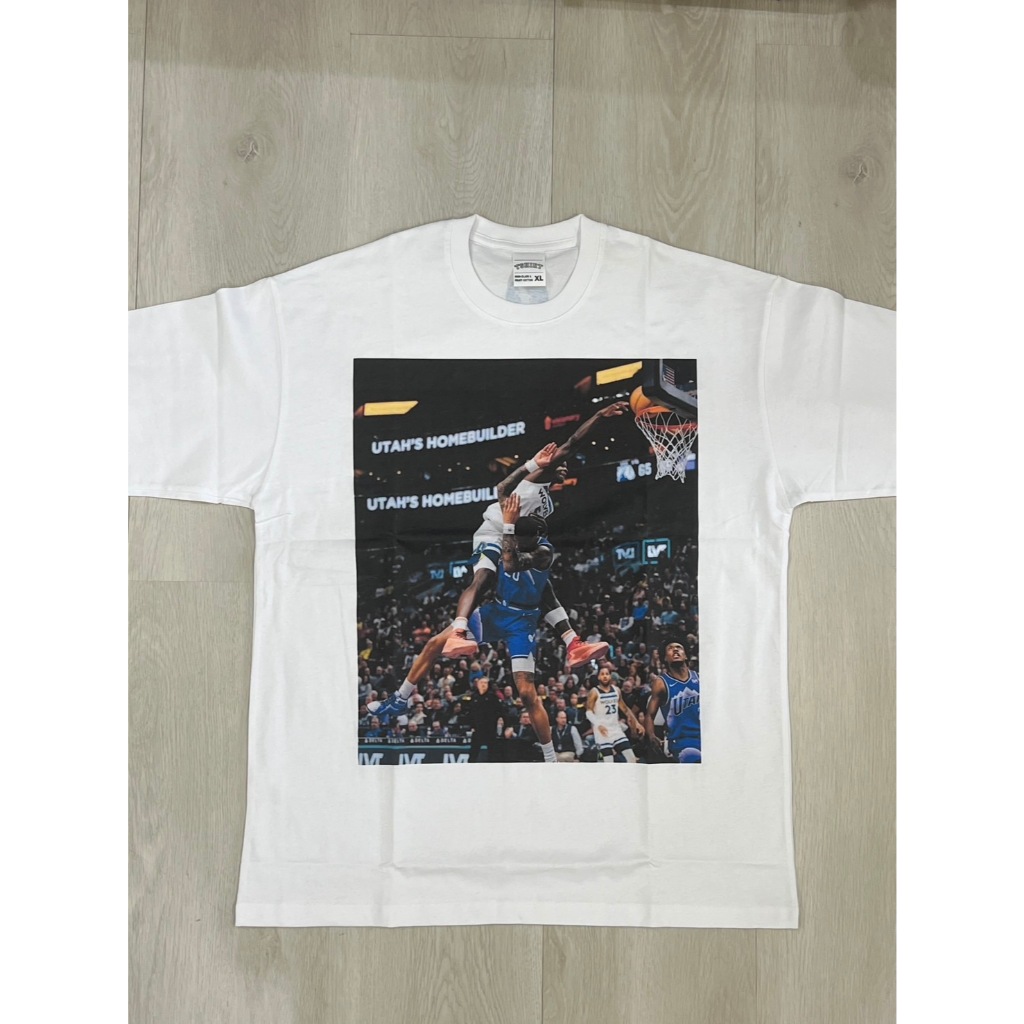 【Anthony Edwards】蟻人 灰狼隊  歐美 街頭 NBA 籃球 印花短袖T恤 寬鬆 圓領 重磅 嘻哈 美式
