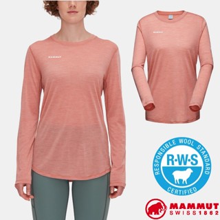 【MAMMUT 長毛象】送》女 抑菌抗臭快乾 圓領長袖羊毛排汗衣 Tree Wool FL 長袖T恤 01700