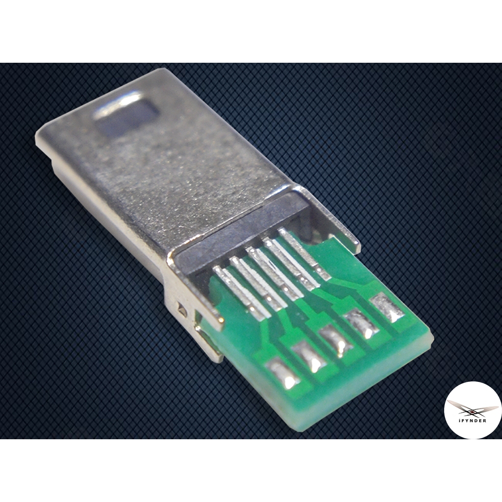 【洋將】Mini USB Philips 10P 飛利浦V3 10P 公頭數據充電插頭 帶銲接PCB板 $L3