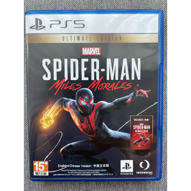 (二手)PS5 PlayStation 5 蜘蛛人邁爾斯 終極版 Spider Man Miles Morales
