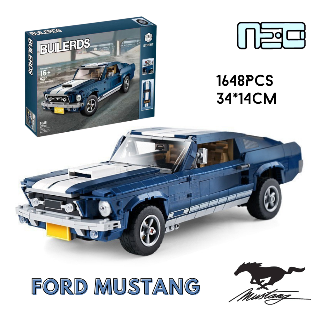 【NEOLAND 型玩模客】FORD MUSTANG 福特 野馬 兼容 樂高 積木 機械 跑車 模型 玩具 車子 超跑