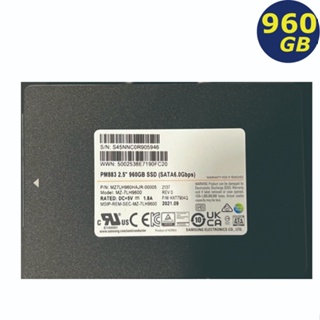 Samsung PM883 960GB SATA3 2.5吋 SSD 三星 企業級固態 MZ7LH960HAJR