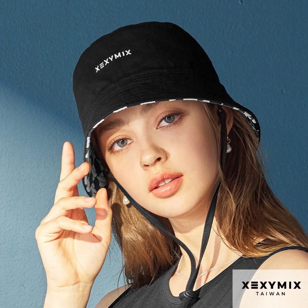 XEXYMIX XAUCP02H0 (共4色) 雙面 棋盤格雙面漁夫帽 棋盤格 漁夫帽 時尚帽子 CP02H0