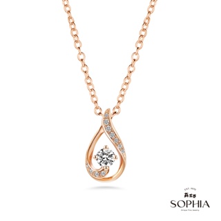 【SOPHIA 蘇菲亞珠寶】妮可 14K玫瑰金 鑽石套鍊