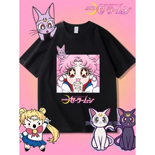 【壹號店】現貨 純棉短袖 寬鬆上衣 美少女戰士短袖T恤女 夏天衣服女新款純棉短袖上衣 日系可愛上衣 甜美風衣服